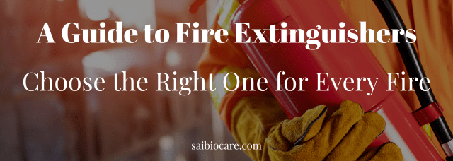 Guide to types of fire extinguisher