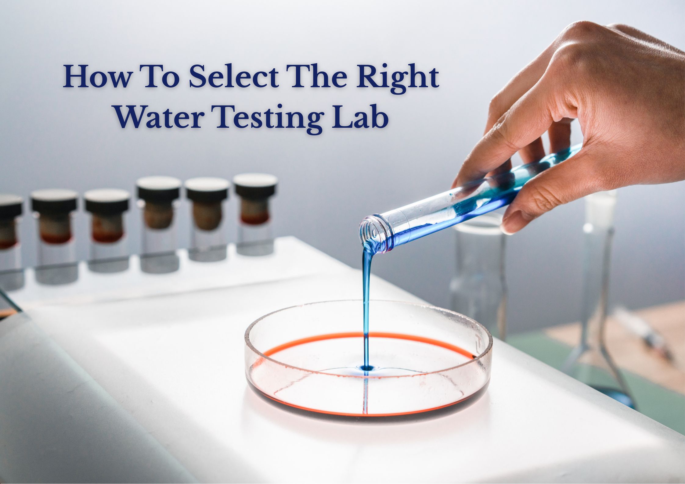 water testing lab
